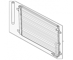 Radiator condensator aer condiționat Audi A8 12-16 3.0, 6.3