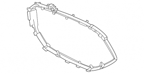 Накладка решетки радиатора grill правая BMW X6 G06 20-23 с подсветкой