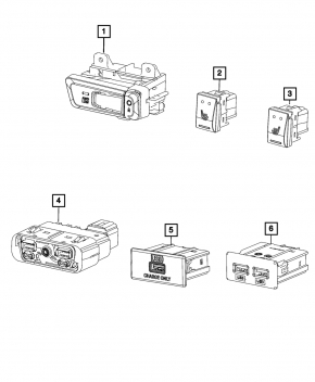 Hub USB Fiat 500 13-16