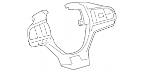Кнопки управления на руле Lexus RX350L RX450hL 18-22 под радар и удержание полосы