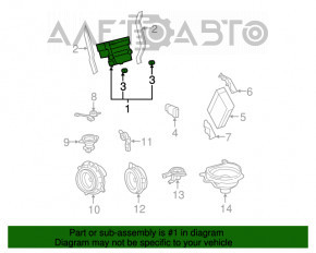 Головное устройство Lexus ES350 07-09 царапины, затерт уголок