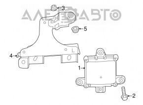 Датчик слепых зон BSM левый Mazda CX-9 16-23