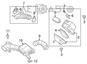 Воздуховод Nissan Versa 1.8 10-12