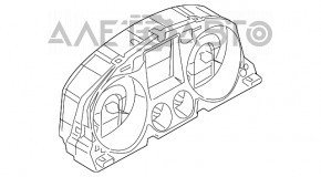 Щиток приборов VW CC 08-14