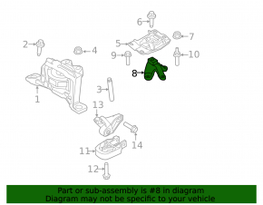 Кронштейн МКПП Ford Focus mk3 11-18 2.0