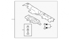 Suport compresor suspensie pneumatică Audi E-Tron 19-23