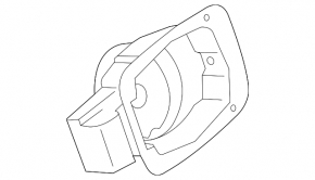 Корпус лючка бензобака Hyundai Sonata 11-15
