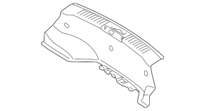 Накладка проема багажника Ford Fiesta 11-19 4d
