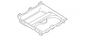 Карман центральной консоли с подстаканниками в сборе Mazda CX-30 20-23