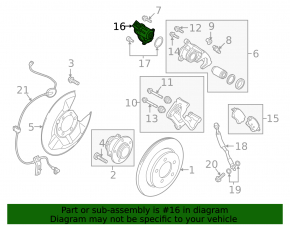 Motor etrier spate stânga Mazda CX-3 16-21 AWD