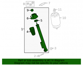 Amortizor spate stânga pentru Land Rover Range Rover Sport 13-22 cu suspensie adaptivă