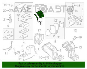 Накладка шифтера КПП Jeep Compass 11-16 тип 2