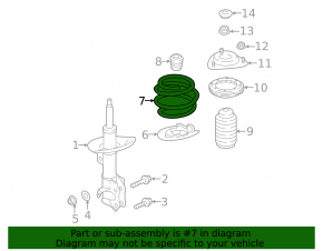 Пружина передняя левая Subaru Outback 20-23