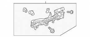 Mecanismul manetei ușii din față dreapta pentru Toyota Prius 30 10-15