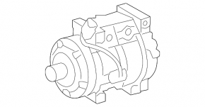 Компрессор кондиционера Lexus GX460 10-21