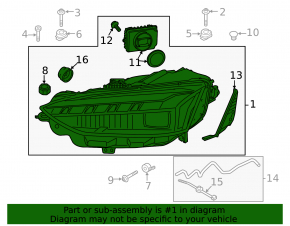 Фара передняя правая в сборе Audi A5 F5 20-25 Matrix LED