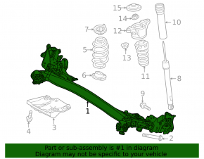 Балка задняя Mazda CX-50 23-26 под R17