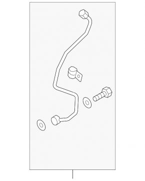 Трубка подачи масла турбины Audi A3 8V 15-16 2.0 TDI