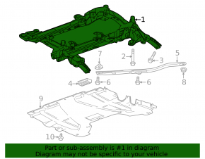 Подрамник передний Chevrolet Camaro 16-23