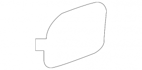 BMW X5 F15 14-18 Cu capac cârlig remorcare bara spate dreapta model M