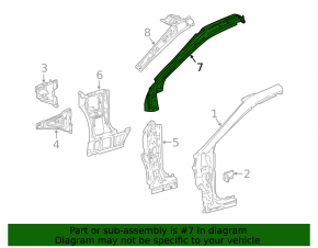 Стойка крыши передняя правая Toyota Camry v70 18-24