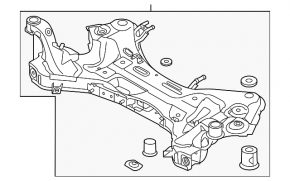 Подрамник передний Kia Sportage 17-22 AWD