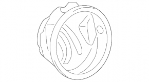 Корпус лючка бензобака Toyota Sienna 11-20