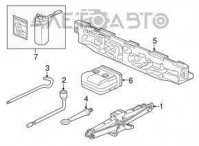 Домкрат Acura MDX 14-20