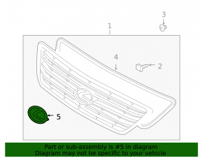 Эмблема значок решетки радиатора grill Lexus GX470 03-09
