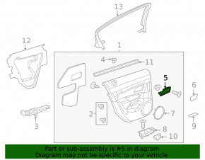 Mâner interior ușă față dreapta Chevrolet Cruze 11-16