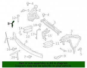 Suport radiator dreapta Mercedes Clasa E W212 10-16