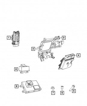 Блок ECU компьютер двигателя Jeep Renegade 15-17 2.4