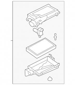 Corpul filtrului de aer stânga pentru Lexus LS460 07-12