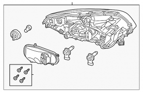 Фара передняя левая Volvo XC60 14-17 галоген