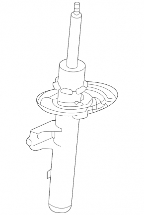 Амортизатор передний правый Mitsubishi Outlander 22-26 2.5