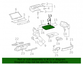 Пол багажника центральный Lexus GS300 GS350 GS430 06-11