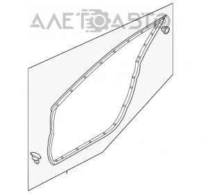 Уплотнитель двери передней левой Mazda 3 14-18 BM