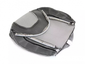 Водительское сидение Jeep Cherokee KL 14-15 без airbag, механич, ткань черн с серыми вставк