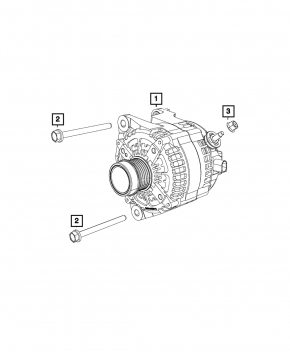 Генератор Jeep Cherokee KL 19-23 2.0T