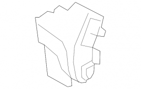 Накладка передней панели центральная Honda CRV 17-22 черная, без start/stop