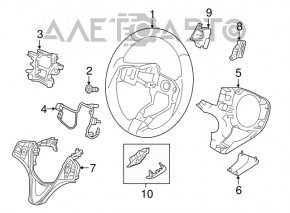 Подрулевой лепесток правый Acura MDX 14-20
