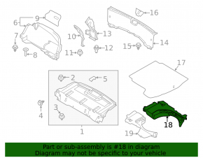 Пенопласт под инструмент правый Mazda 3 19-22 4d Japan built