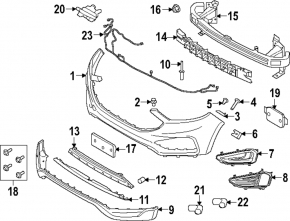 Mufă proiectoare ceață dreapta Ford Edge 19-24