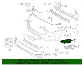 Заглушка птф правая Ford Edge 19-24