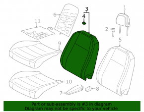 Водительское сидение Volkswagen ID.4 21-22 с airbag, механическое, подогрев, память, ткань черно-серая