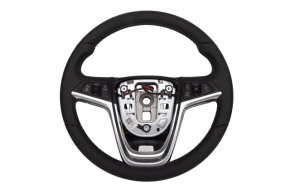 Руль голый Buick Encore 17-22 кожа черная с накладкой и кнопками под радар