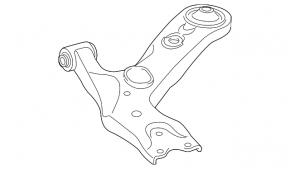 Braț de control inferior față stânga Toyota Prius V 12-17