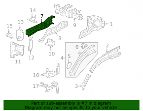 Четверть передняя левая Honda CRV 17-22 графит