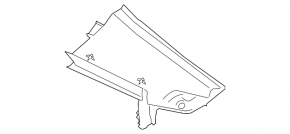 Grila de scurgere a stergatorului de parbriz BMW 3 F30 12-18 nou original
