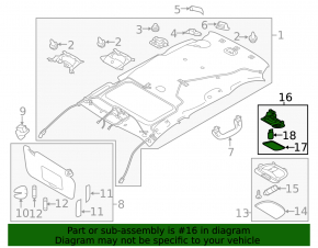 Lampă portbagaj Subaru Outback 22-25 pentru trapa, cu LED
